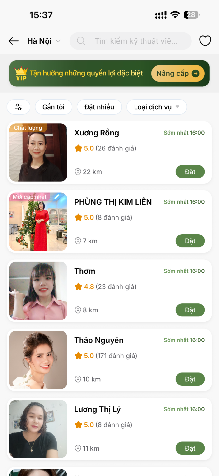 Lựa chọn dịch vụ